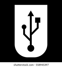 Usb icon . Vector illustration