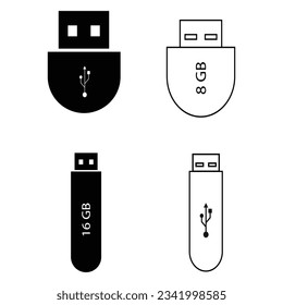 diseño de ilustración vectorial de icono usb