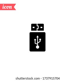 USB-Symbol. Vector Abbildung EPS 10.