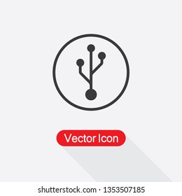 Usb Icon Vector Illustration Eps10