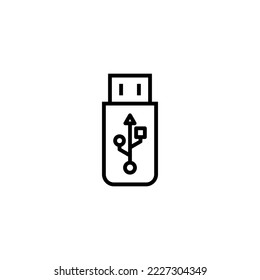 Usb icon vector illustration. Flash disk sign and symbol. flash drive sign.