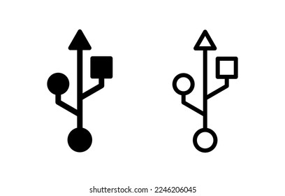 Usb icon vector illustration. Flash disk sign and symbol. flash drive sign.