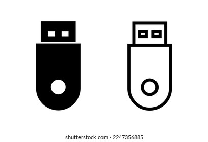 Usb icon vector illustration. Flash disk sign and symbol. flash drive sign.