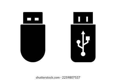 Ilustración vectorial de icono Usb. Signo y símbolo del disco flash. signo de unidad flash.