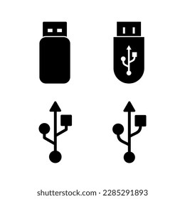 Usb icon vector illustration. Flash disk sign and symbol. flash drive sign.