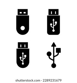 Usb icon vector illustration. Flash disk sign and symbol. flash drive sign.