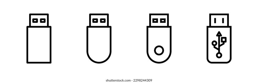Usb icon vector illustration. Flash disk sign and symbol. flash drive sign.