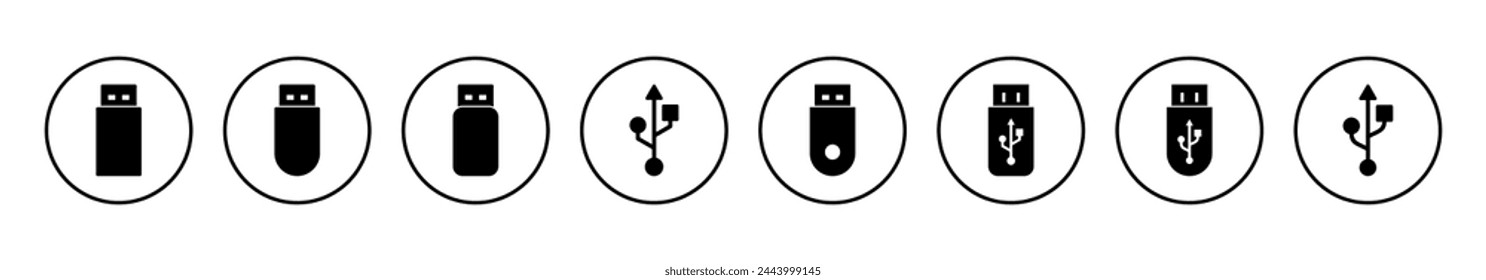 Usb icon vector illustration. Flash disk sign and symbol. flash drive sign.