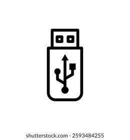 Usb icon vector illustration. Flash disk sign and symbol. flash drive sign.