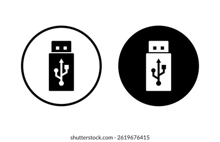 Usb icon vector illustration. Flash disk sign and symbol. flash drive sign.