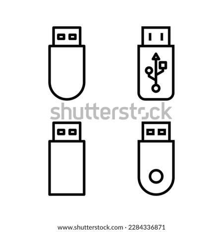 Usb icon vector illustration. Flash disk sign and symbol. flash drive sign.