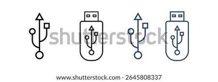 Usb icon vector illustration. Flash disk sign and symbol. flash drive sign.