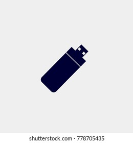 usb icon, Vector illustration. hardware icon vector