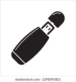 diseño de logotipo de ilustración de vector de icono usb