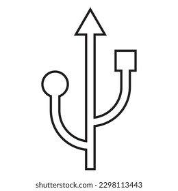 USB icon vector illustration symbol design