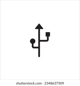 usb icon vector illustration symbol