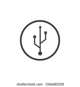 usb icon vector illustration template