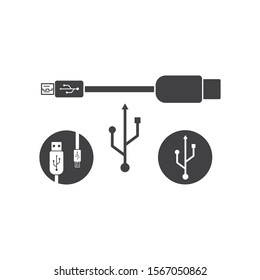 usb icon vector illustration template