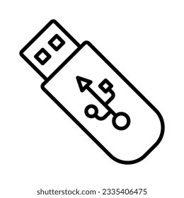usb Icon Vector Logo Design Template