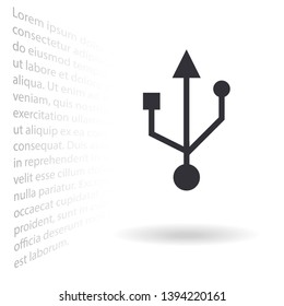 usb icon - vector . Lorem Ipsum Illustration design