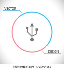 usb icon - vector . Lorem Ipsum Illustration design
