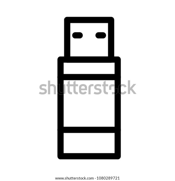 Usb Icon Vector Pictogram Mark Symbol: vector de stock (libre de ...