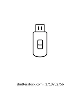 USB-Symbol, Vektorsymbol einzeln