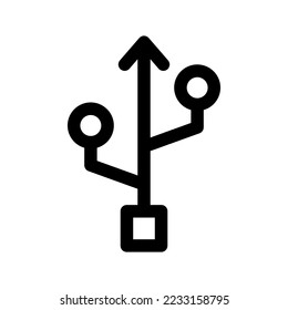 Design-Illustration des Usb-Symbols