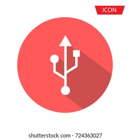 Usb icon vector Usb symbols vector isolated on background