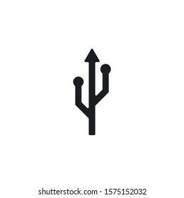usb icon vector template design illustration
