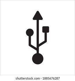 USB Icon Vector Template Illustration