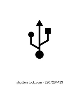 Usb icon vector for web and mobile app. Flash disk sign and symbol. flash drive sign.