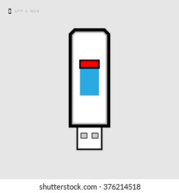 Usb icon / vector icon for web and mobile applications