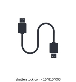 usb icon vevctor logo template design element