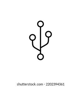 Usb icon for web and mobile app. Flash disk sign and symbol. flash drive sign.