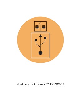 usb icons  symbol vector elements for infographic web