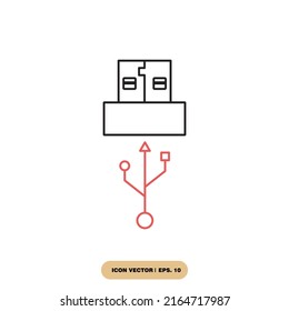 usb icons  symbol vector elements for infographic web