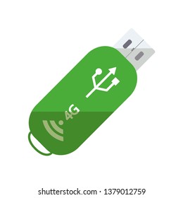 Usb internet portable flash drive transfer data device connection. Computer equipment connector vector