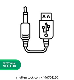 USB to jack cable