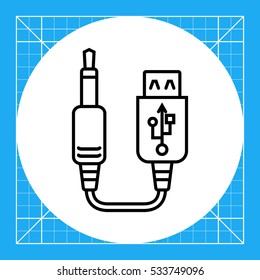 USB to jack cable