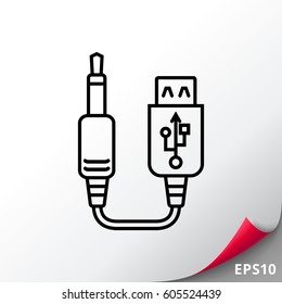 USB to jack cable