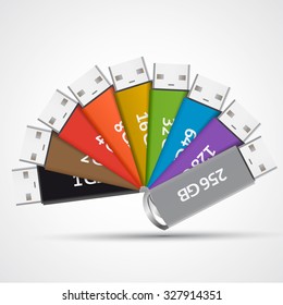 usb key colors