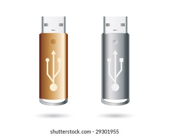 icono detallado de la clave USB