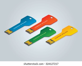 USB key disk color design