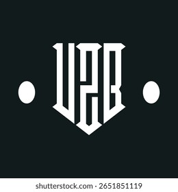 Ilustração do vetor do modelo inicial do logotipo da letra USB 