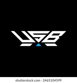 USB letter logo vector design, USB simple and modern logo. USB luxurious alphabet design  