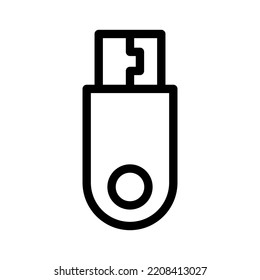 usb line icon illustration vector graphic