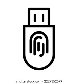 gráfico vectorial de ilustración de icono de línea usb