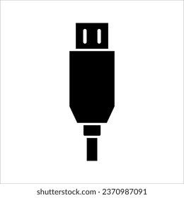 Usb line icon. Vector symbol in trendy flat style, vector illustration on white background