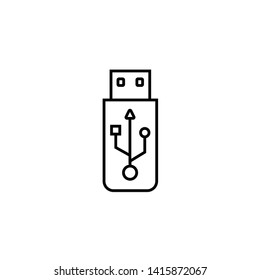 usb line simple vector 
Icon